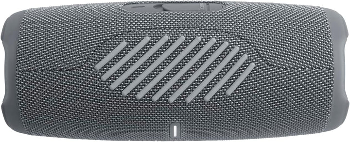 JBL Charge 5 Bluetooth-Lautsprecher in Grau – Wasserfeste, portable Boombox mit integrierter Powerba