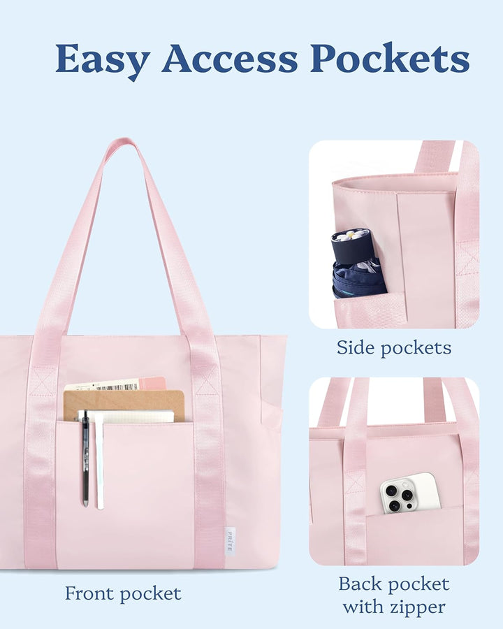 Prite Handtasche Damen Gross Tote Bag Shopper Tasche Arbeitstasche Umhängetasche Laptoptasche für Ar