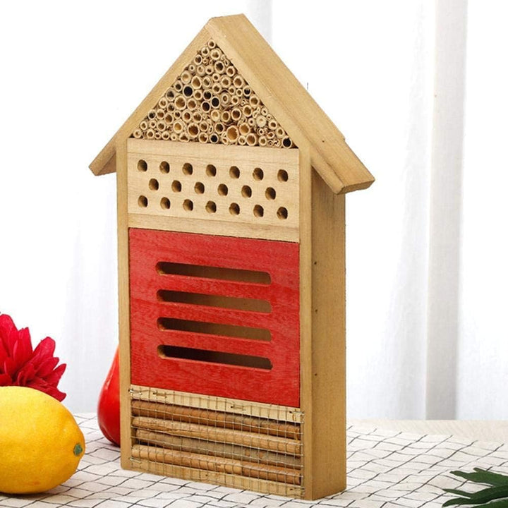 Insektenhaus Natur Holz Bienenhotel Schmetterling Lebensraum für Gärten Marienkäfer Schmetterling Bl