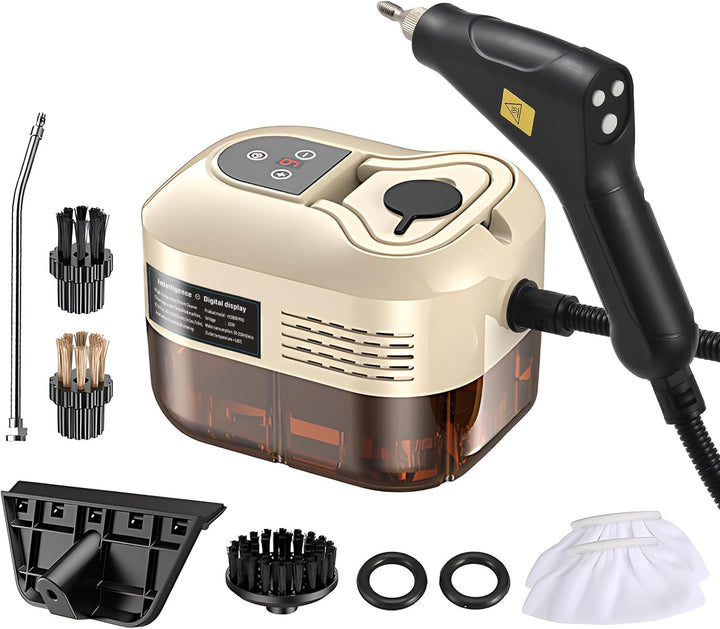 Irishom Handheld Multi-Surface with 6pcs Accessories Screen 6 Levels Adjustable 105℃/221℉ Deep Clean