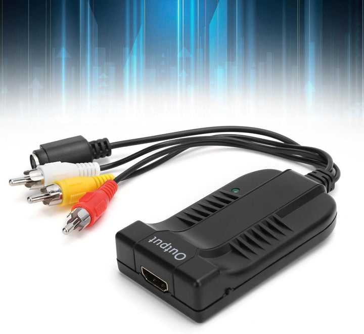 HDMI-Videoadapter S-VIDEO zu HDMI-Adapter Flexibel, für VHS-Videorecorder, für Fernseher