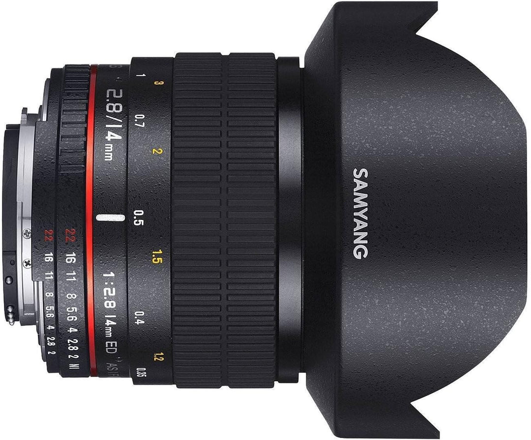 Samyang 14mm F2.8 Objektiv für Anschluss Fuji X Fuji X Single, Fuji X Single