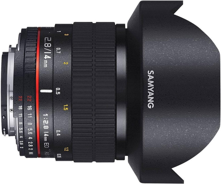Samyang 14mm F2.8 Objektiv für Anschluss Fuji X Fuji X Single, Fuji X Single