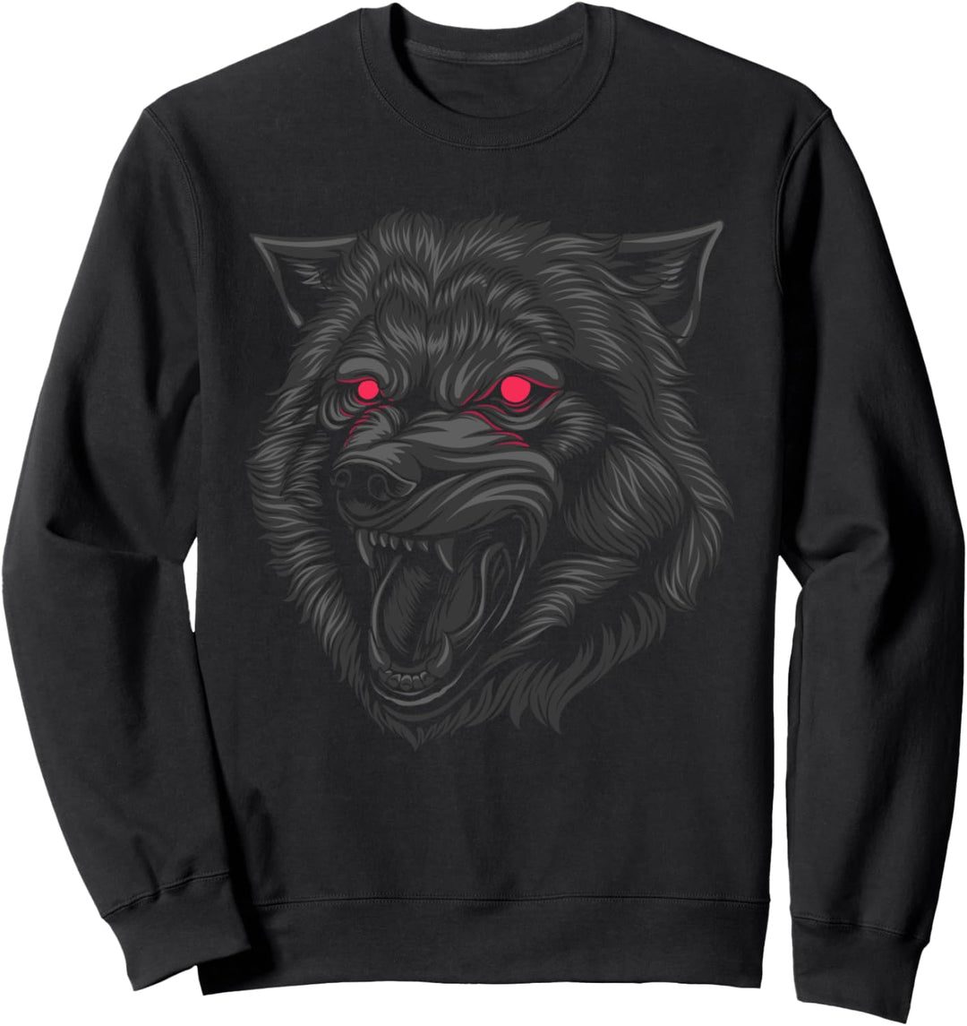Wikinger Fenriswolf - Fenrir Kopf - Nordische Mythologie Sweatshirt