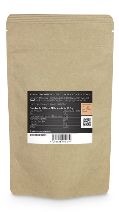 Ankerkraut Buletten & Frikadellen, Gewürz-Mischung für Hack, 750g im XXL-Beutel, lecker schmecker Ha