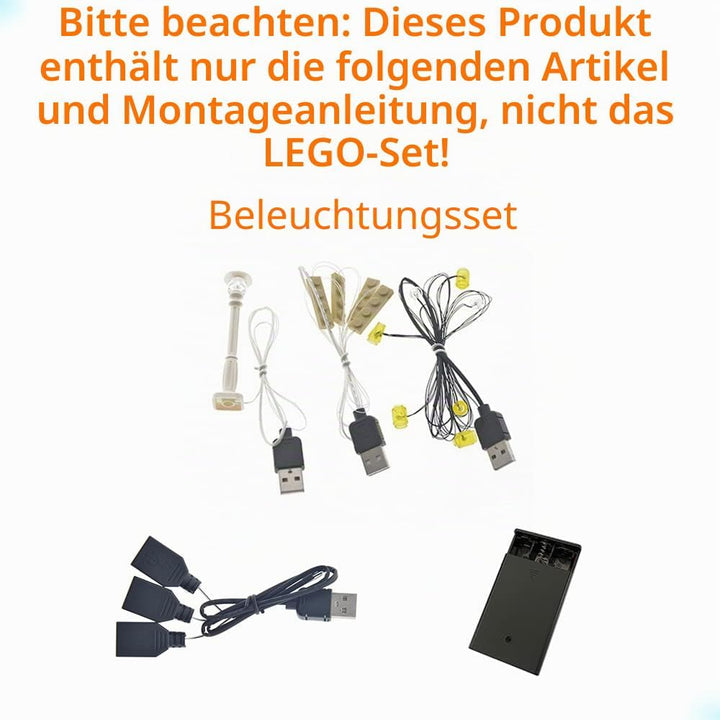 GEAMENT LED-Licht-Set für Creator Expert Pariser Restaurant (Parisian Restaurant) – Kompatibel mit L
