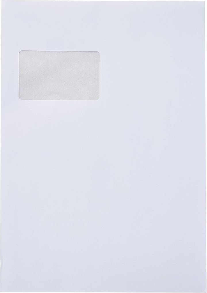 Herlitz Versandtasche C4 90 g Haftklebend mit Fenster, 75 Stück mit Innendruck in Folienpackung, ein