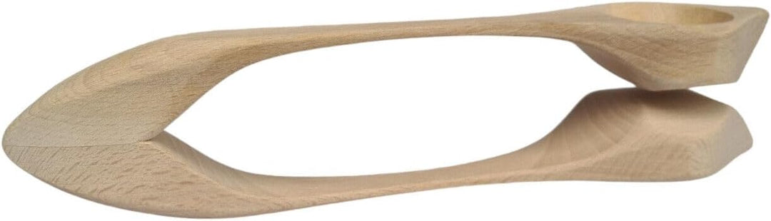 Musiklöffel aus Holz – Handgefertigt & zusammenhängend – ca. 26cm – grosses Modell aus Buchenholz –