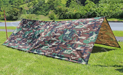 Mil-Tec Mehrzweckplane 'Tarp' Flecktarn, Flecktarn