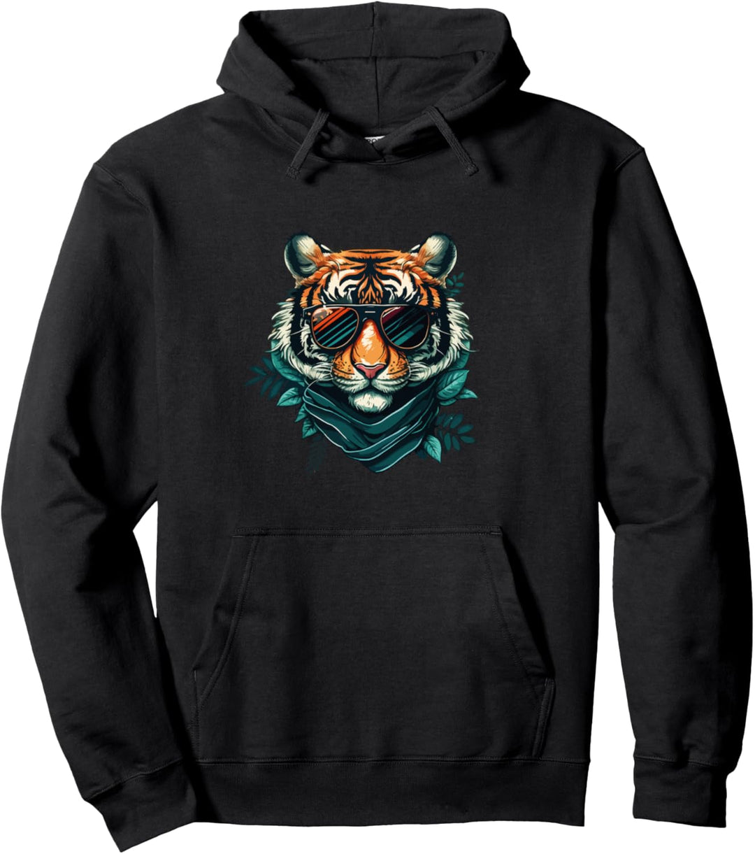 Pop Art Tiger Pullover Hoodie