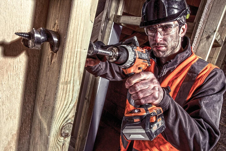 AEG 18 V PRO18V Brushless Akku-Kompakt-Schlagbohrschrauber BSB18C2BL-202C (2-Gang-Getriebe, max. Dre