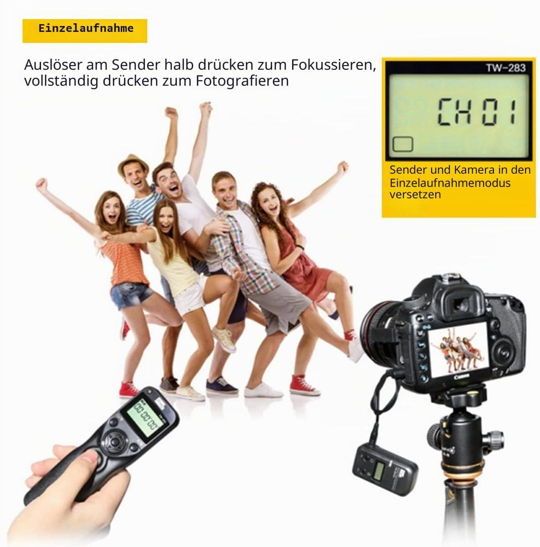Pixel TW283-E3 Kamera Fernauslöser für Canon EOS R RA RP 850D 90D 80D 70D 77D 60D 200D 800D 750D 400