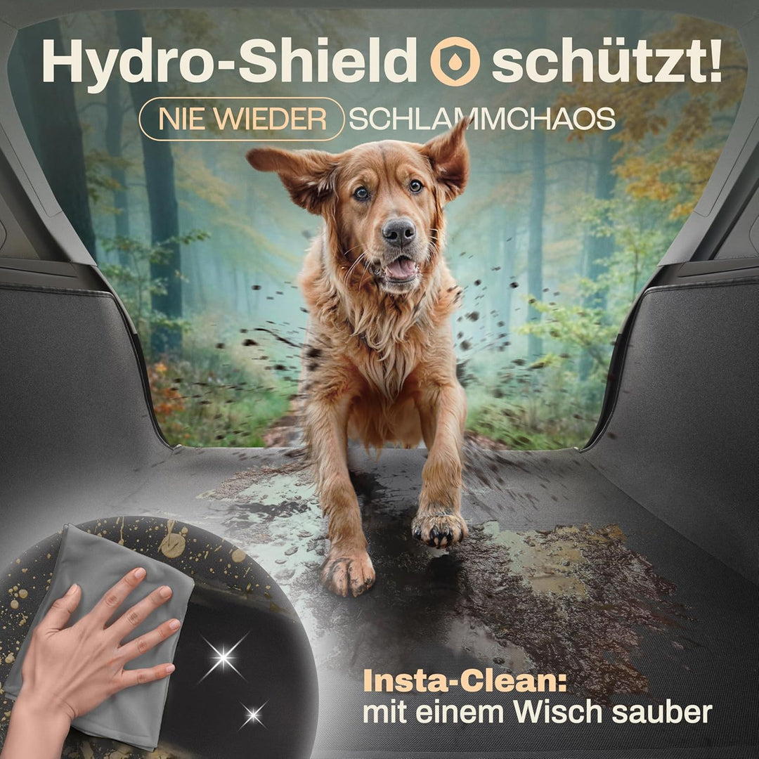 HELDENWERK Kofferraumschutz Hund mit Seiten- und Ladekantenschutz I Hundedecke Auto Kofferraum Wasse