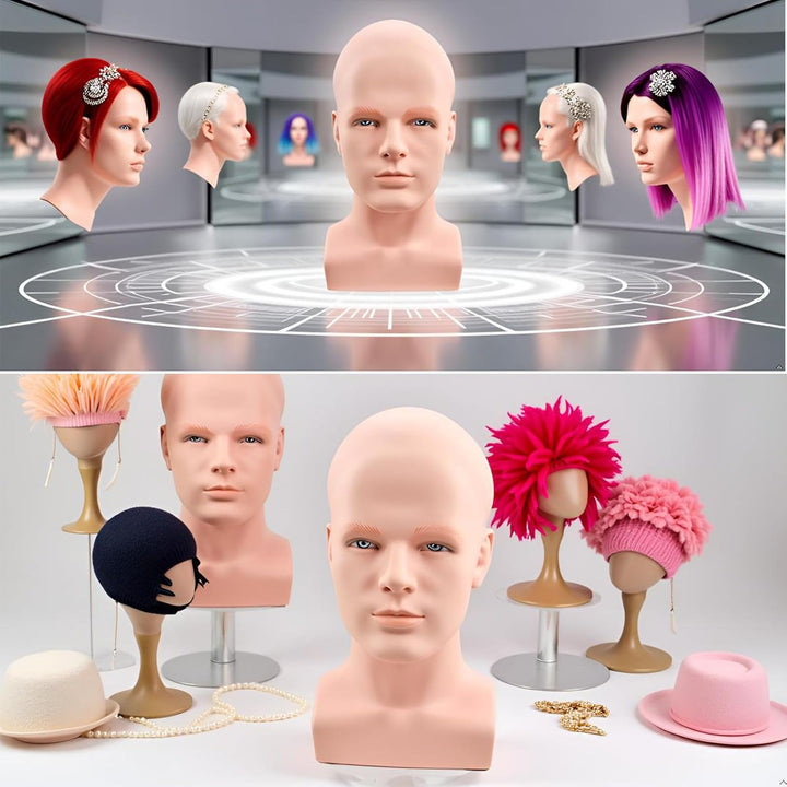 Mannequin-Kopf, weiblich, professioneller Kosmetologie-Trainingskopf, Puppenkopf für Perückenherstel