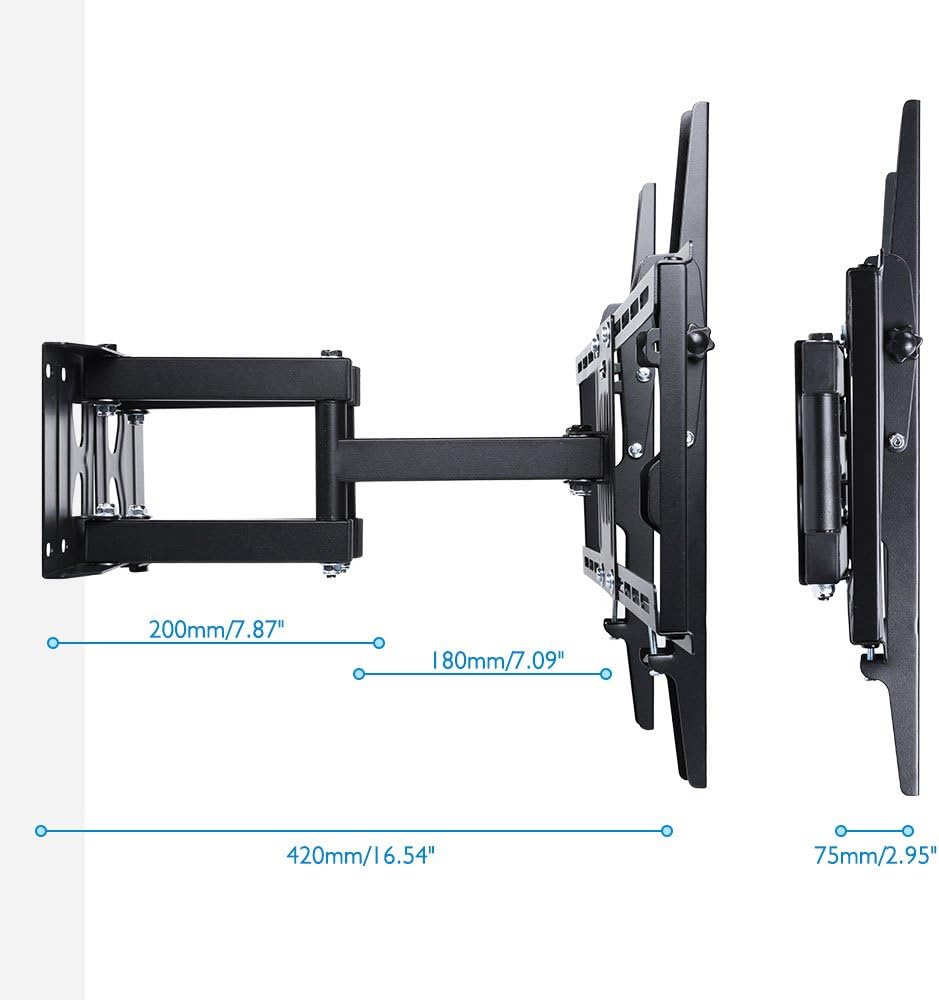 Unho® Wandhalterung TV Schwenkbar Neigbar TV Eckhalterung Eckhalter für LED LCD Plasma Fernseher von
