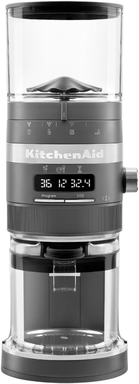 Kitchen Aid KAFFEEMÜHLE - ARTISAN 5KCG8433 - Medaillon silber - von French Press bis Espresso 5KCG84
