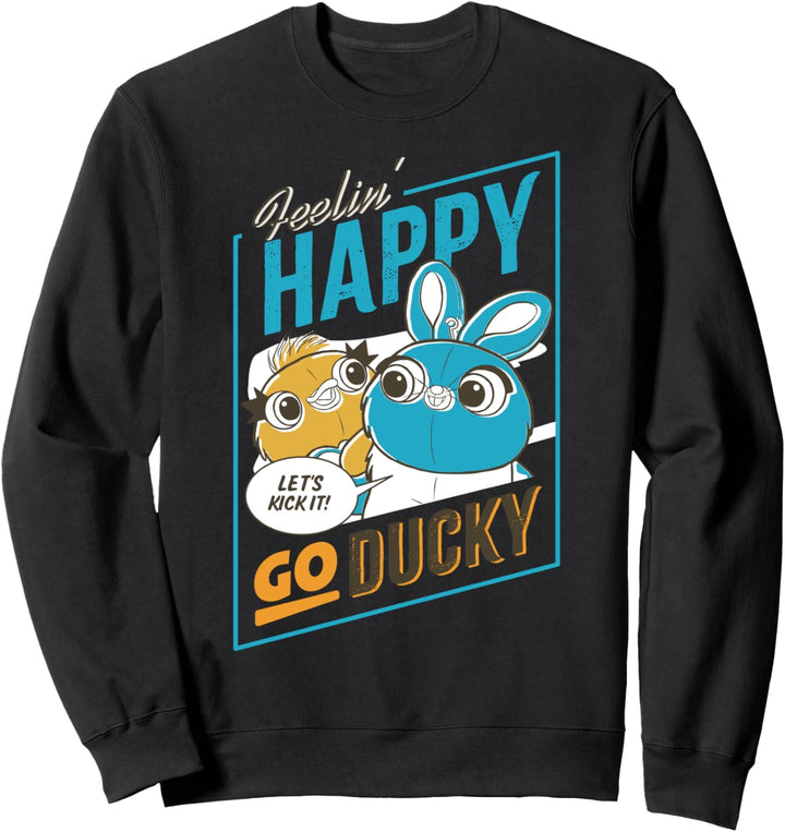 Disney Pixar Toy Story 4 Ducky & Bunny Go Ducky Text Sweatshirt