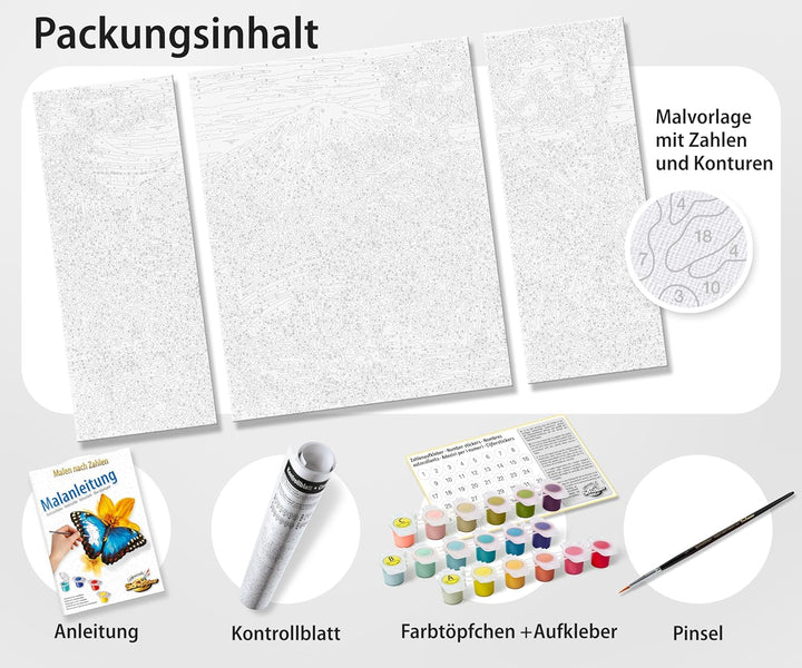Schipper 609260681 Malen nach Zahlen, Wellness Oase - Bilder malen für Erwachsene, inklusive Pinsel