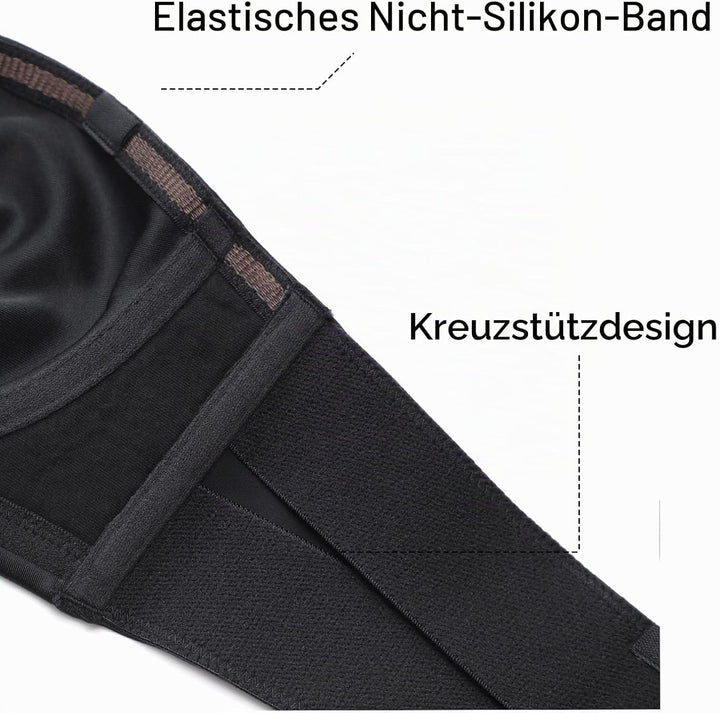 DELIMIRA Damen Minimizer Trägerloser BH mit Bügel Grosse Grössen Dirndl Bandeau BH ohne Polster 85A
