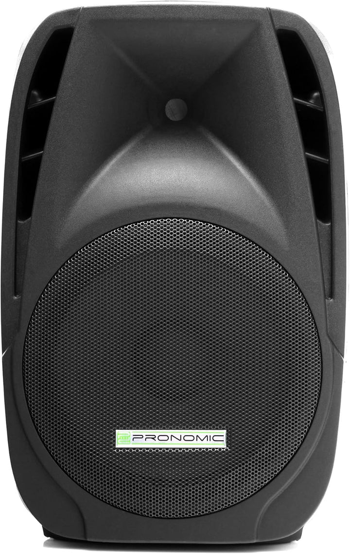 Pronomic PH12A Bühnen- und Konzertlautsprecher Aktiv PA-Lautsprecher Aktive ABS PA-Box, 12 Zoll, 30
