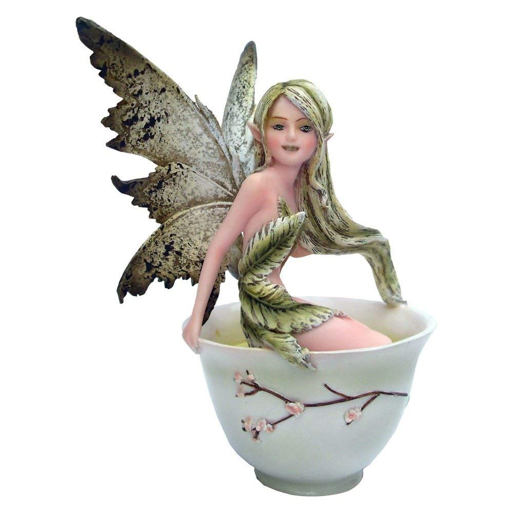 Green Tea Faery- Tea Cup Faery Collection by Amy Brown Fantasy Art by Pacific Giftware