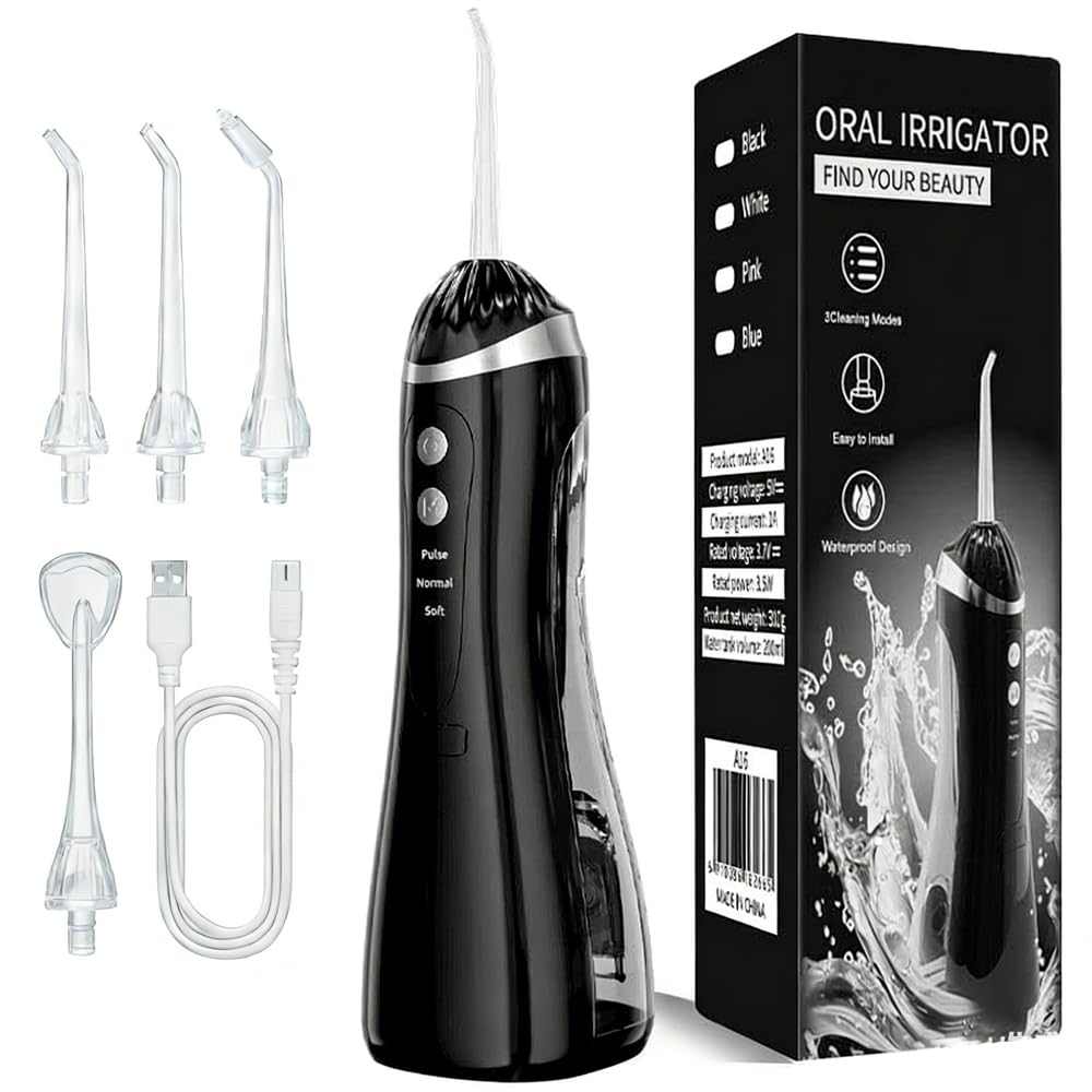 Zahnzwischenraumreiniger Elektrisch, Water Flosser, Wireless Oral Irrigator, Portable Electric Denta