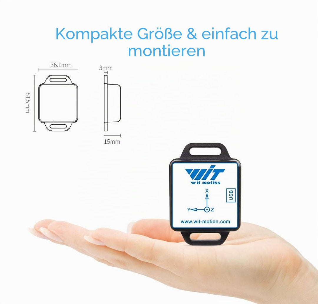 [Bluetooth-Beschleunigungsmesser+Neigungsmesser] BWT901CL MPU9250 Hochpräzises 9-Achsen-Gyroskop+Win