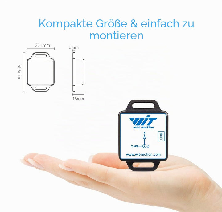 [Bluetooth-Beschleunigungsmesser+Neigungsmesser] BWT901CL MPU9250 Hochpräzises 9-Achsen-Gyroskop+Win