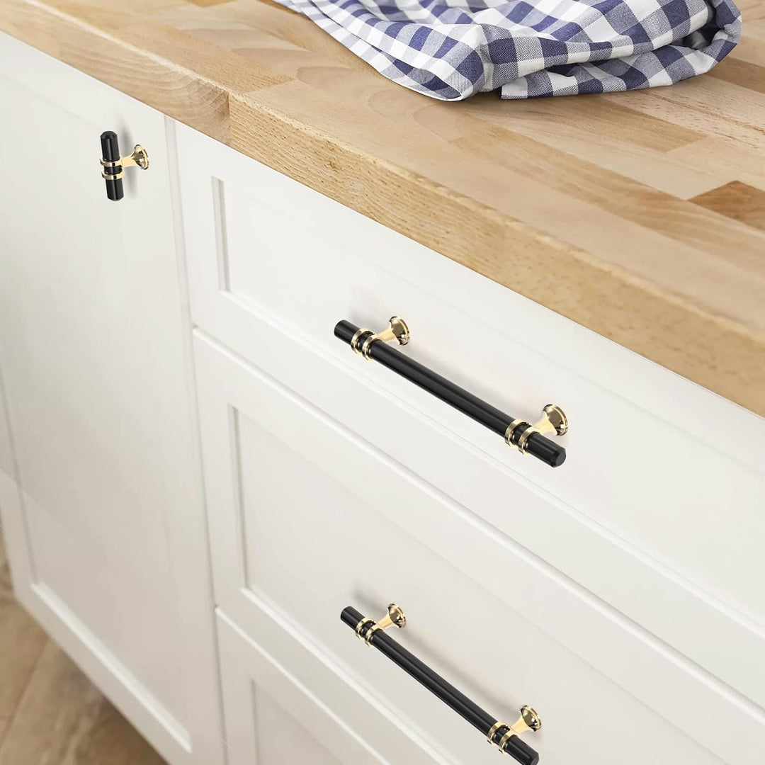 FURNIWARE 10 Stück Möbelgriff, 128mm Bohrlochabstand Möbelgriffe Schrankgriffe Küche Kabinett Griff