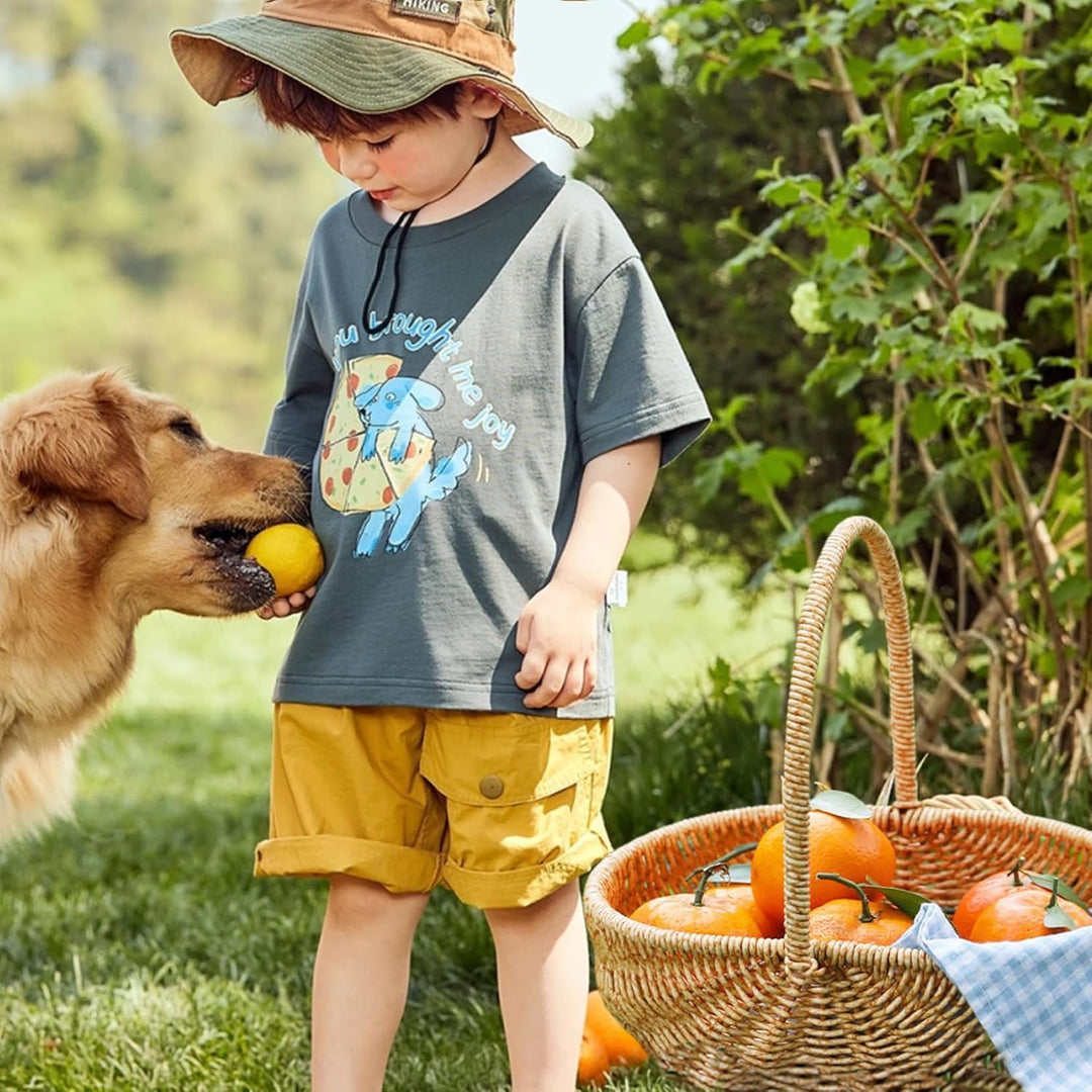 NIDONE Korbkorb rustikal gewebtes Stabiler verstärkter Picknickkorb mit ineinandergreifender Ernteko