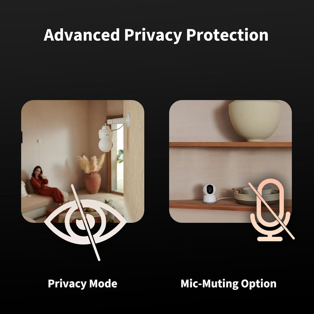 Aqara 2K Innenraum-Sicherheitskamera E1, Schwenken & Neigen, HomeKit Secure Video, Zwei-Wege-Audio,