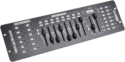 Bühnenlicht-Controller, 192 Kanäle DMX-Bühnenlicht-Konsole Partylicht-Controller-Panel für Schulkonz