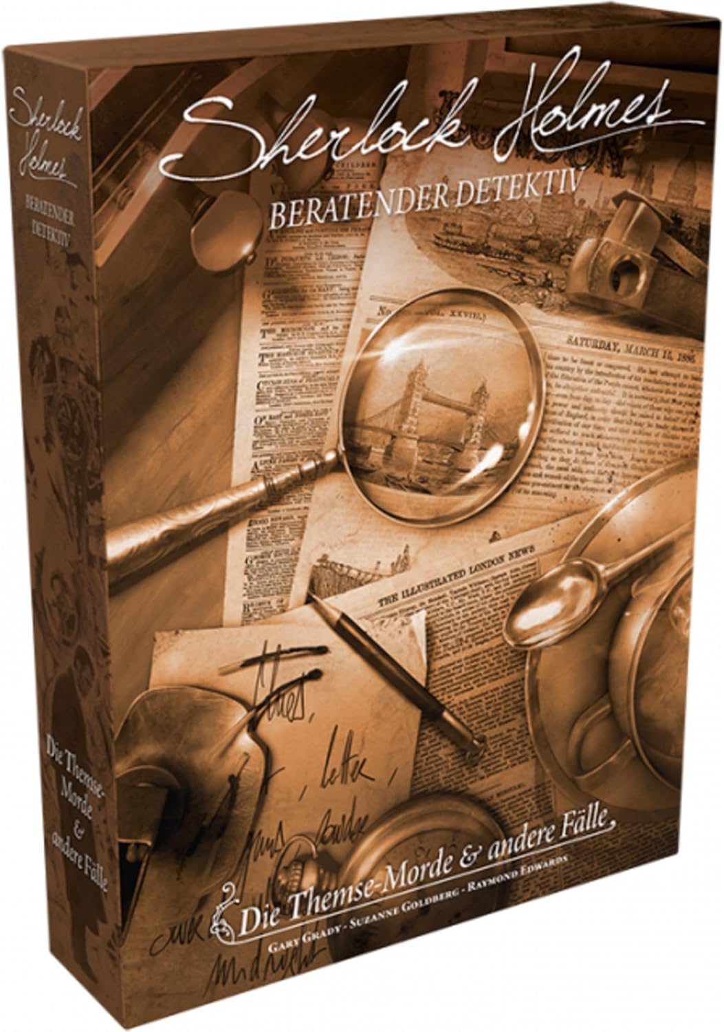 Asmodee Sherlock Holmes: Themse-Morde & andere Fälle, Kennerspiel, Rätselspiel, Deutsch