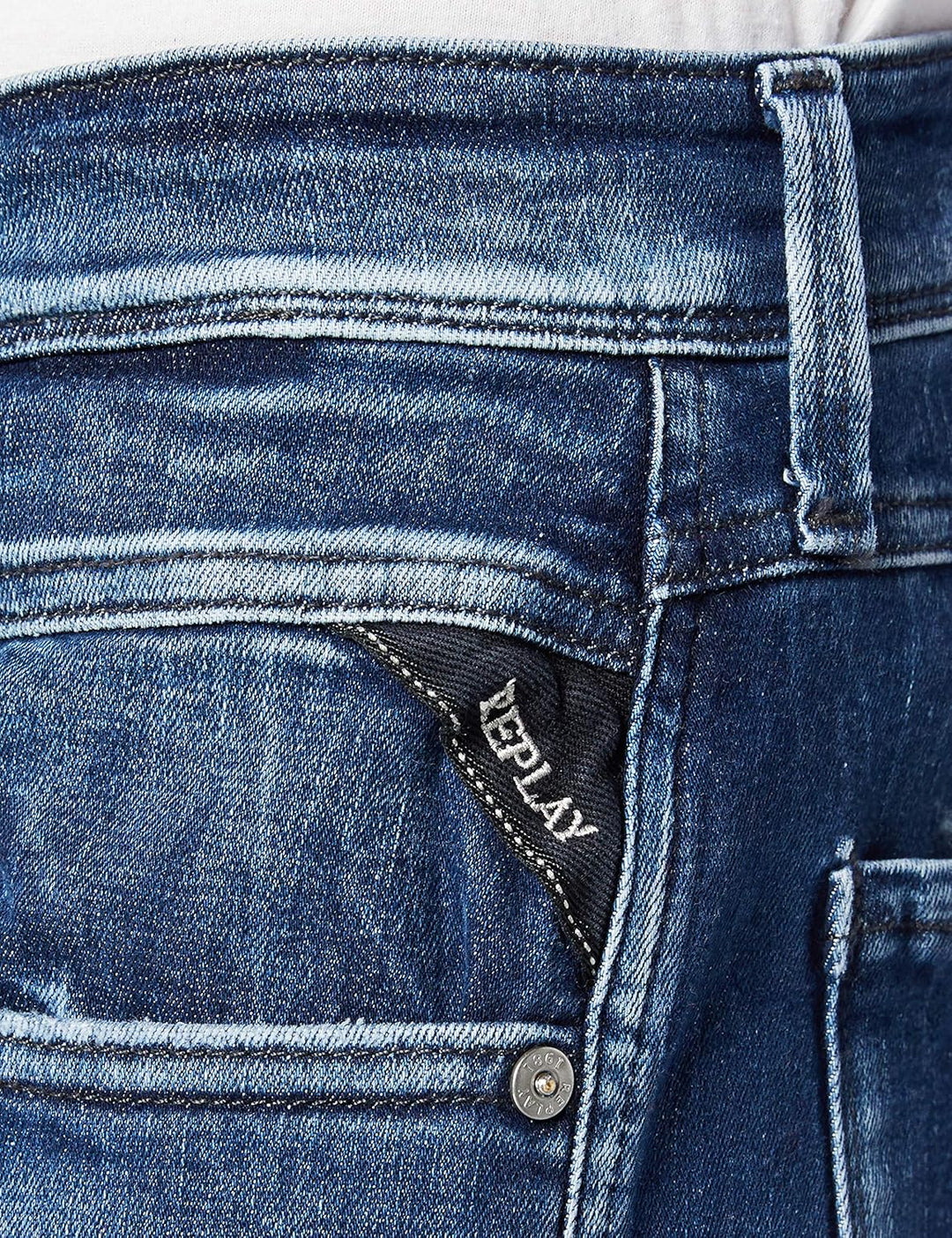 REPLAY Herren Anbass Jeans, 009 MEDIUM Blue, 32W / 36L