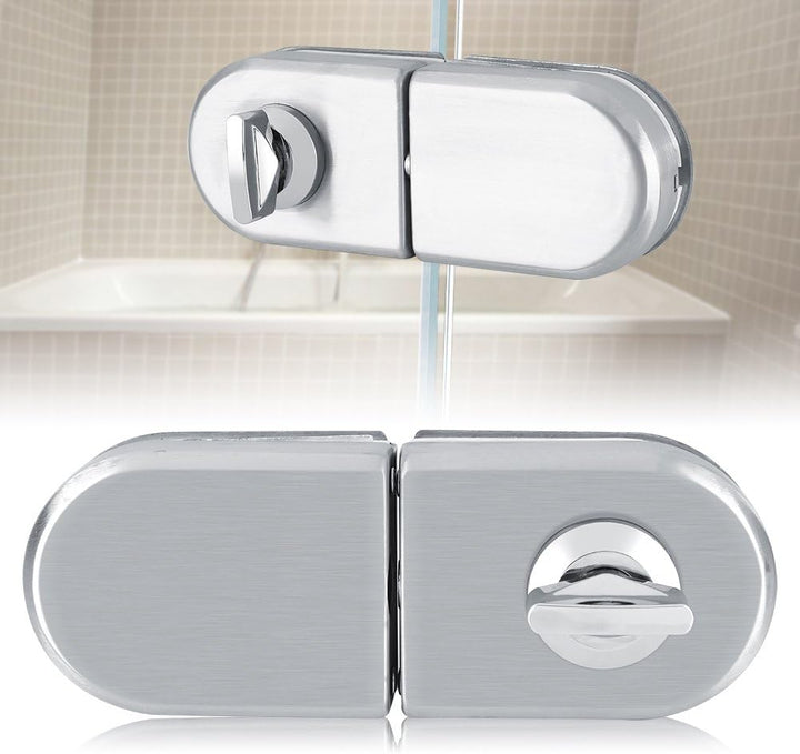 10 ~ 12mm Halbkreis Single Open Einseitiges Glastürschloss mit Schlüsseln Öffnen / Schliessen Home H