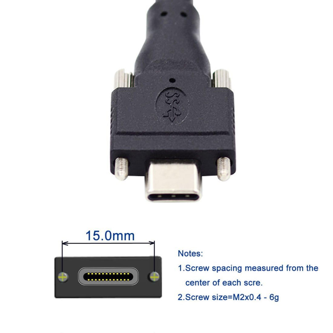 chenyang CY USB-Kabel für die Schalttafelmontage USB C-zu-USB-Datenkabel USB 3.1 Typ-C-Doppelschraub