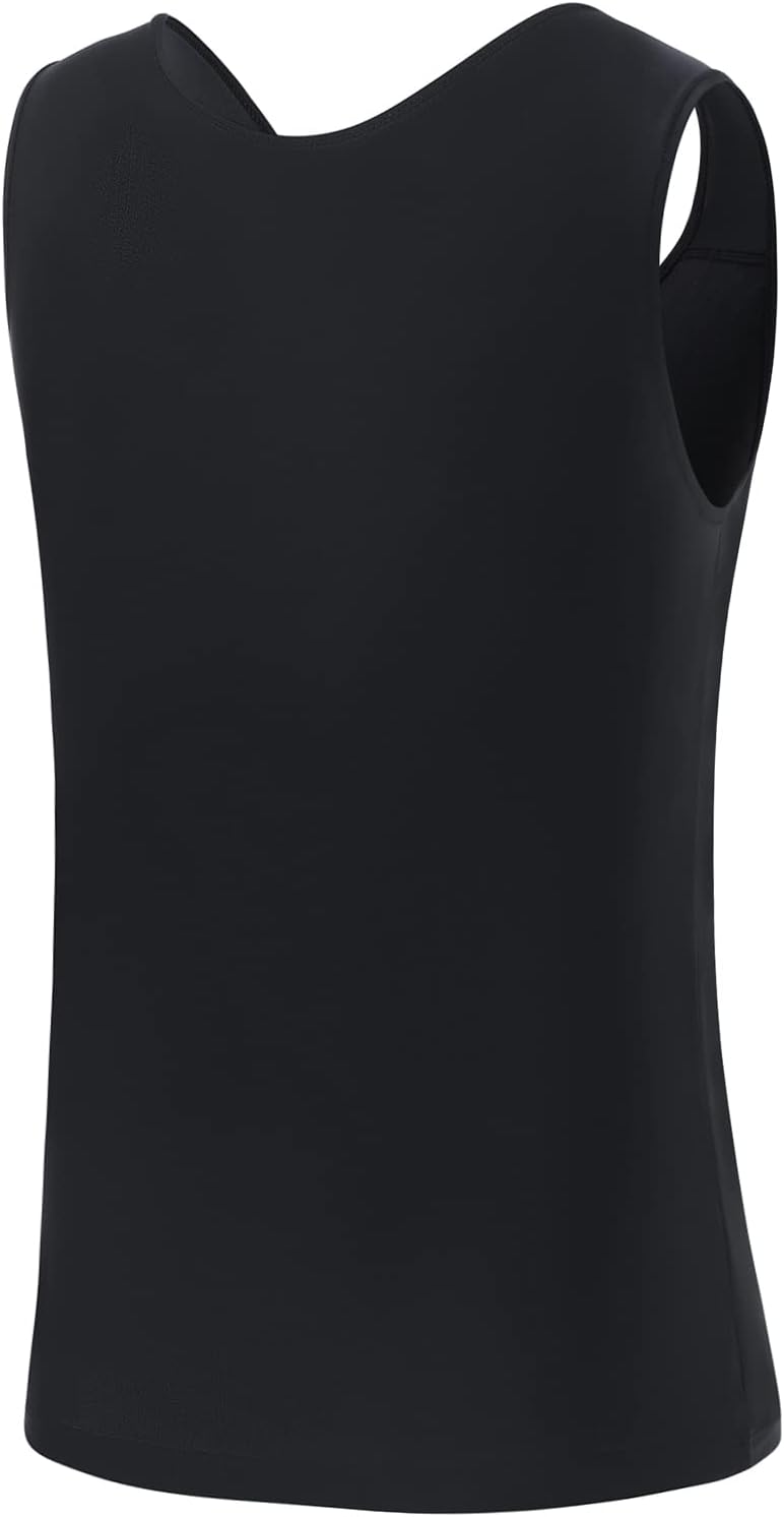 Brust Binder für Transgender FTM Cosplay Atmungsaktive Halb Trans Binder BH Schwarz S, Schwarz S