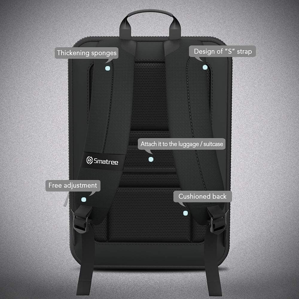 Smatree Laptop-Rucksack für Herren, Business Reise Rucksack, Laptop-Tasche Kompatibel mit 13 14 15,4