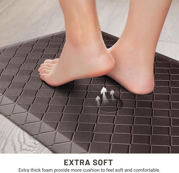 HappyTrends Küchenmatte, gepolstert, Anti-Müdigkeitsmatte, 43,9 x 152,4 cm, dick, wasserdicht, rutsc