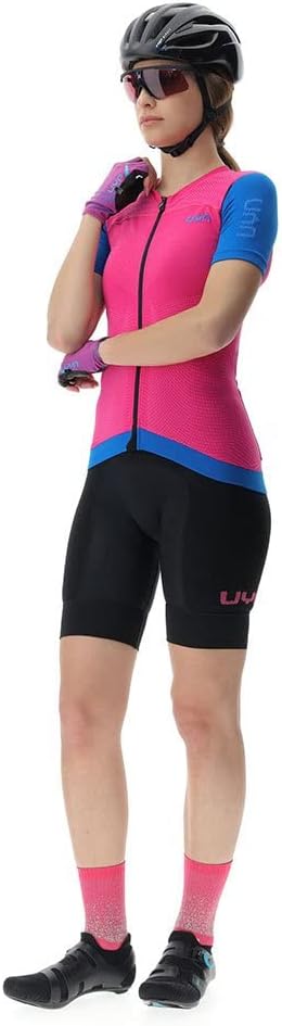 UYN Damen T-shirt-o102291 T-Shirt S Magenta/Cyan, S Magenta/Cyan