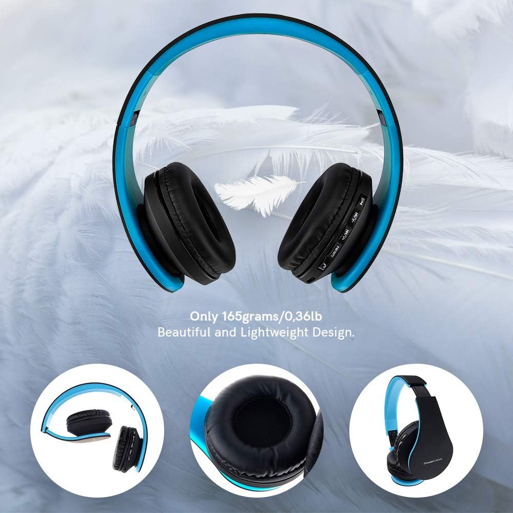 PowerLocus P1 Bluetooth Kopfhörer Kabellos, Wireless 5.0 Bluetooth Kopfhörer Over-Ear, Over Ear Kopf