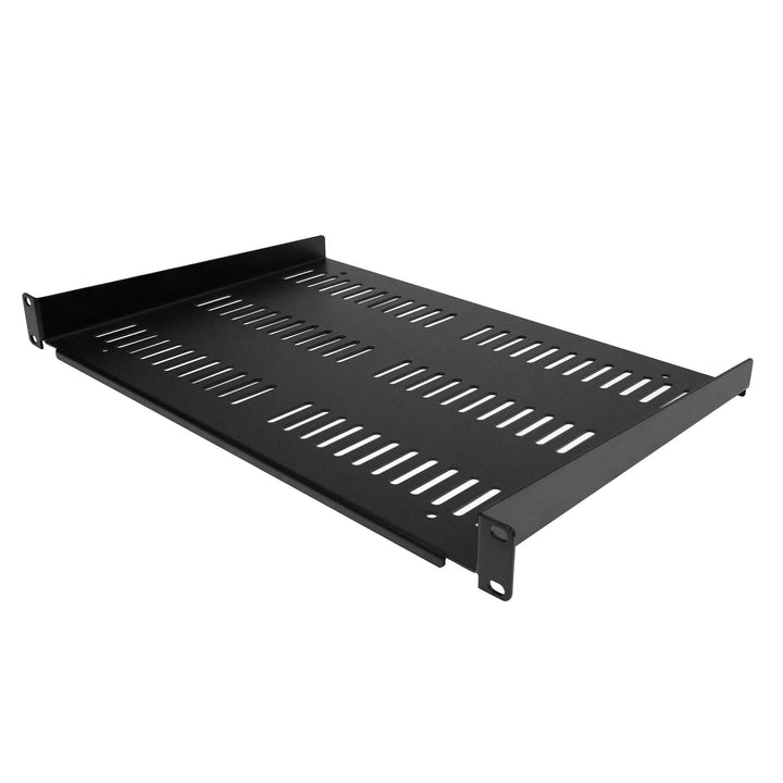 StarTech.com 1HE 19 Zoll Fachboden für netzwerk schrank - Freitragende perforierte Rack ablage für S