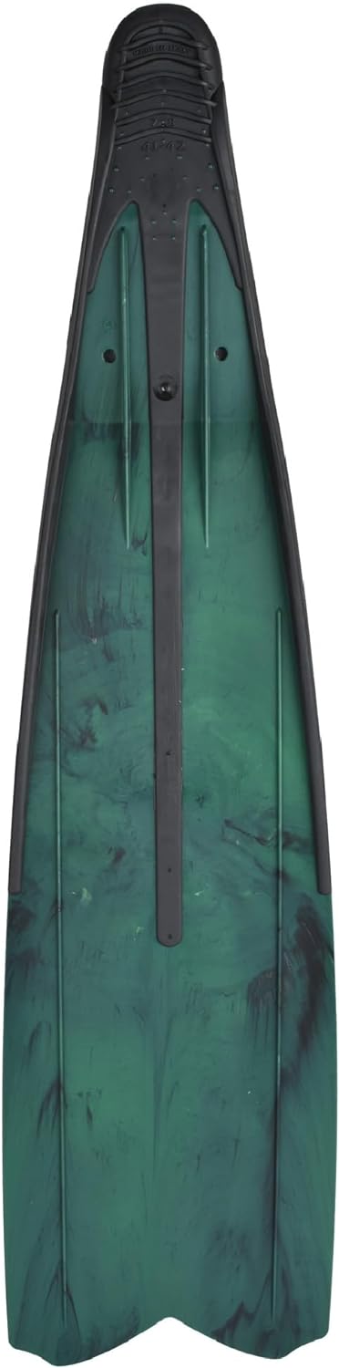 Seac Unisex-Adult Shout Lange Fussteilflossen für die Unterwasserjagd und zum Freitauchen Grün 43/44