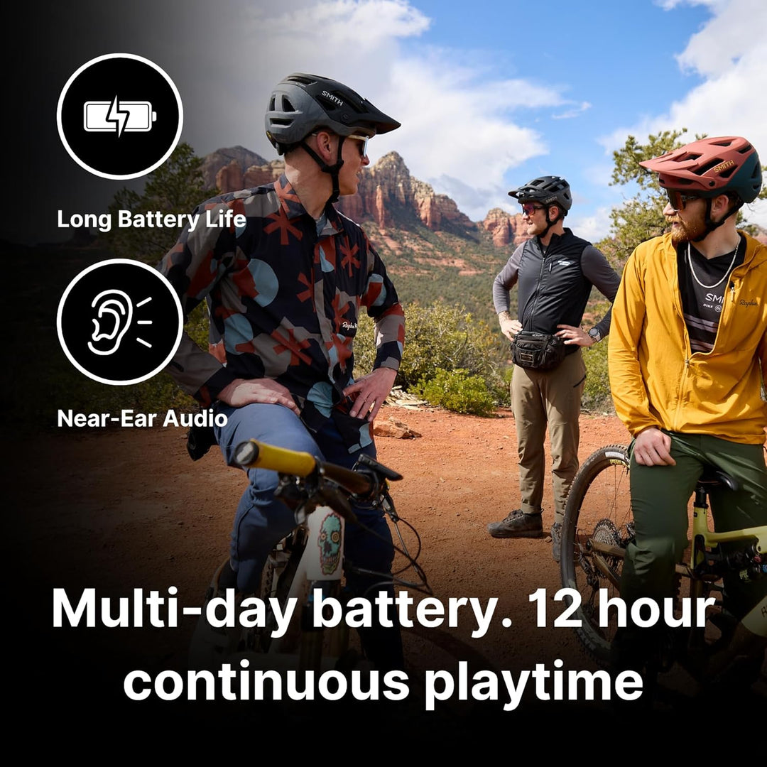 Aleck Punks Kabellose Bluetooth-Fahrradhelm-Lautsprecher – Premium-Open-Ear-Audio, Freisprechfunktio
