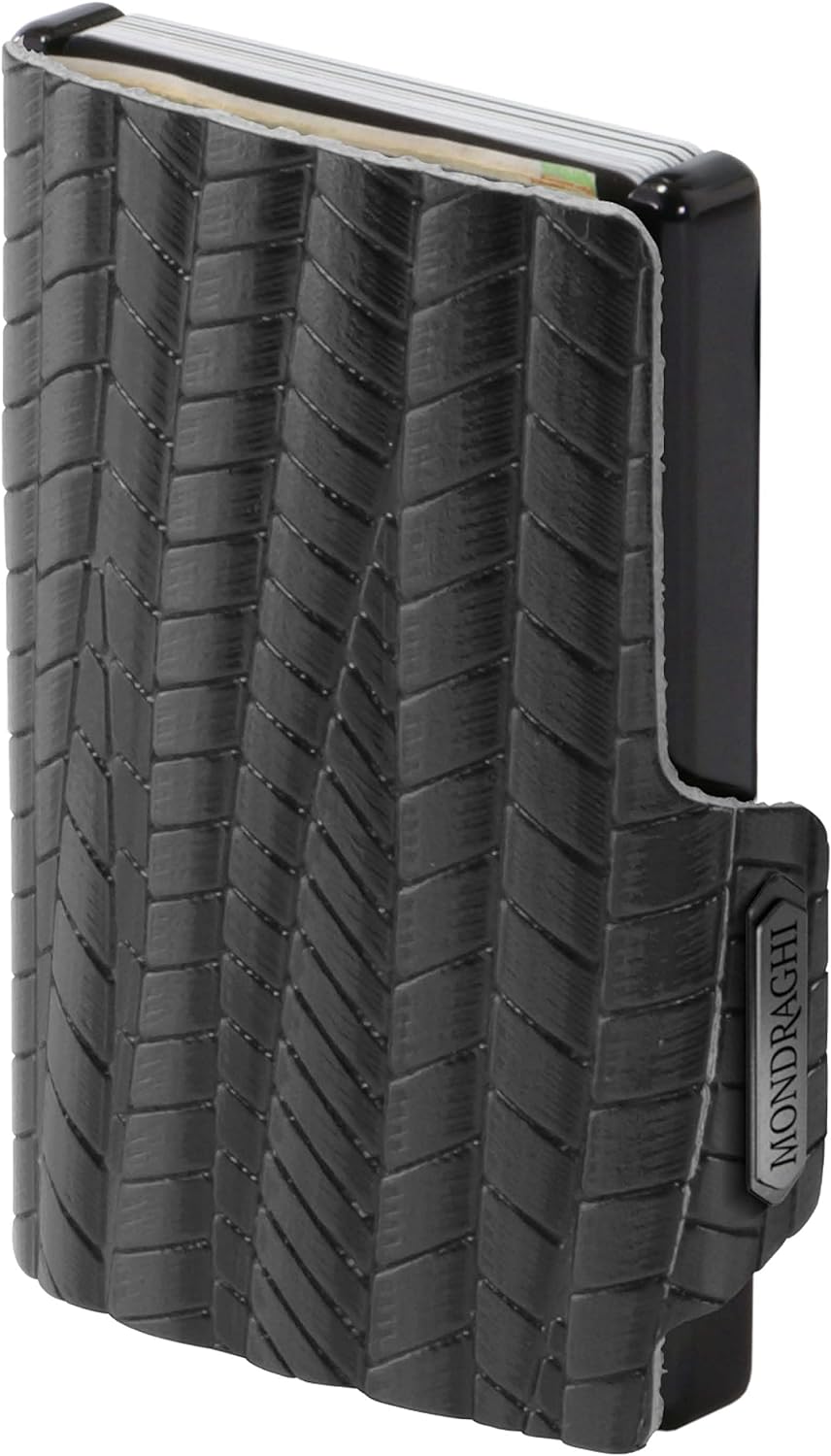 MONDRAGHI® Mini-Geldbörse Ultraleicht, Slim - Kreditkartenetui und Kartenetui mit Münzfach, echtes L