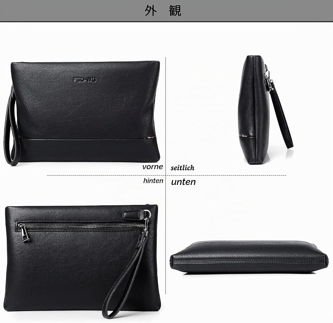 FSD.WG Herren-Clutch-Tasche, 30,5 cm, grosse Handtasche, A9186, L L A9186, L A9186