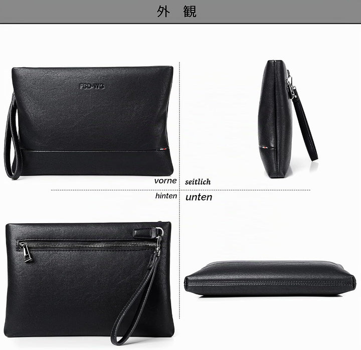 FSD.WG Herren-Clutch-Tasche, 30,5 cm, grosse Handtasche, A9186, L L A9186, L A9186