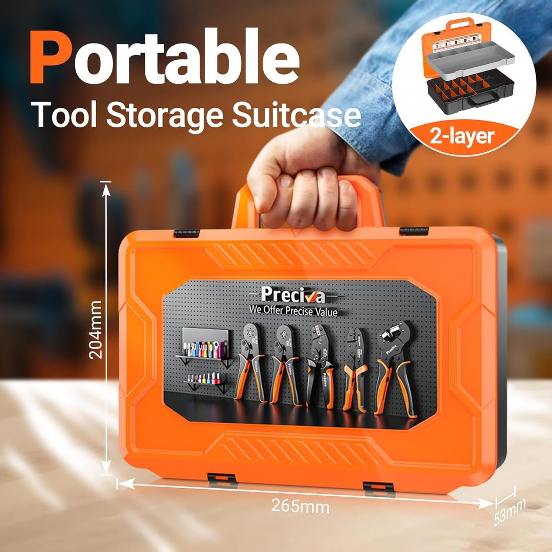 Preciva 2220pc DuPont Crimpzange Tool Crimpzange Set passt für 0.08-1.5 (AWG28-16) mm nicht isoliert
