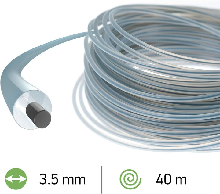 Oregon 533742 Duoline Mähfaden mit rundem Querschnitt, 3,5 mm, 40 m, Spule 3,5 MM X 40M, 3,5 MM X 40