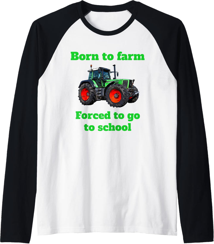 Trecker Landwirt Landwirtschaft Traktor Kind Kinder Geschenk Raglan